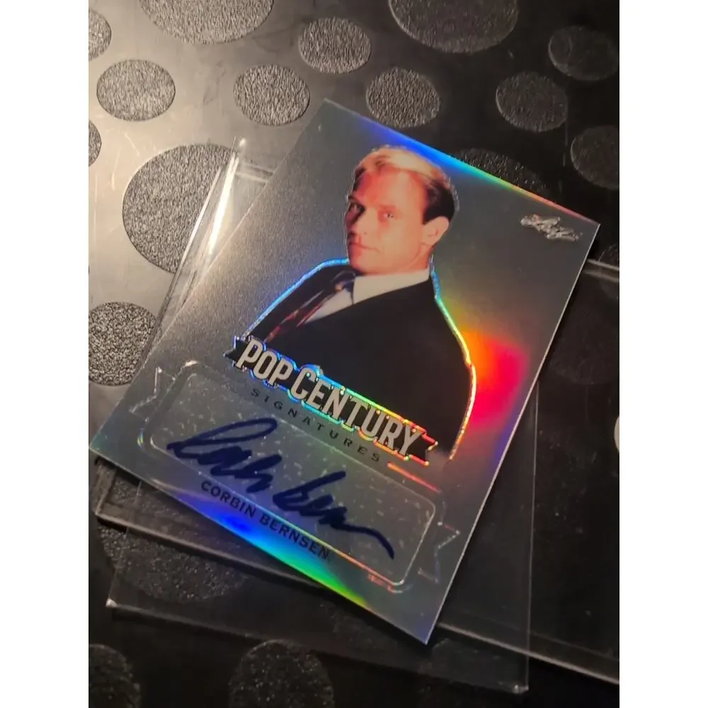 2019 Leaf Pop Century Corbin Bernsen Autograph Card Major League LA LAW Dorn